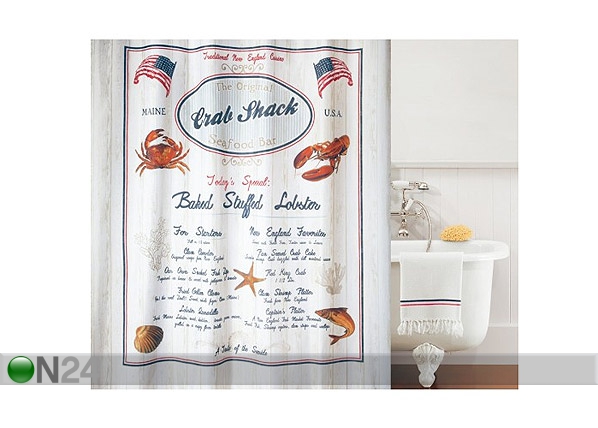 Spirella текстильная штора для ванной Crab Snack