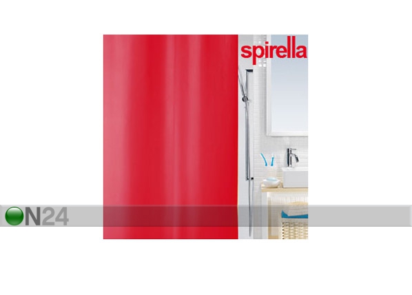 Spirella текстильная штора для ванной Primo красный