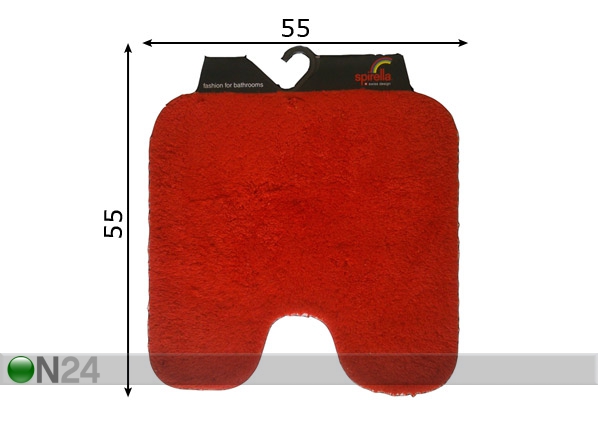 Spirella туалетный коврик California красный 55x55cm размеры