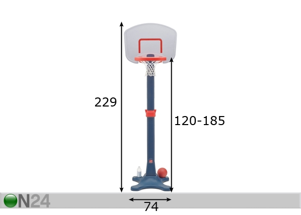 Step2 баскетбольная корзина с регулируемой ножкой размеры