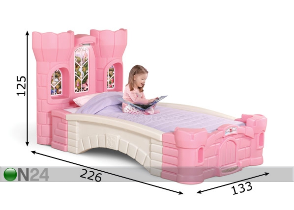 Step2 кровать Princess Palace размеры