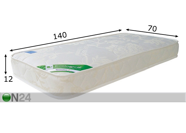 Stroma lastemadrats Ortopeediline Ökoloogiline 70x140 cm mõõdud