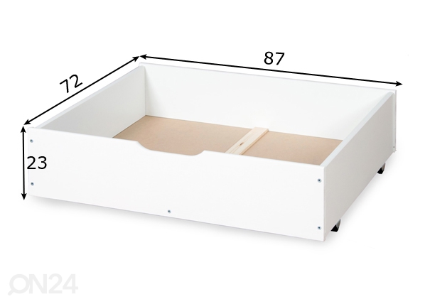 Suwem ящик для кровати Lahe размеры