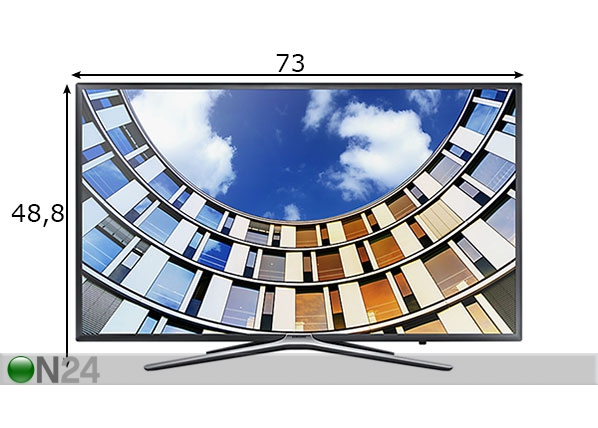 Televiisor Samsung 32" FHD LED Smart mõõdud