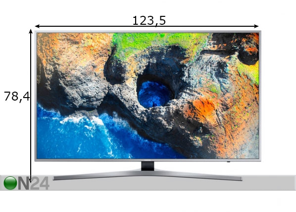 Televiisor Samsung 55" UHD 4K Smart mõõdud