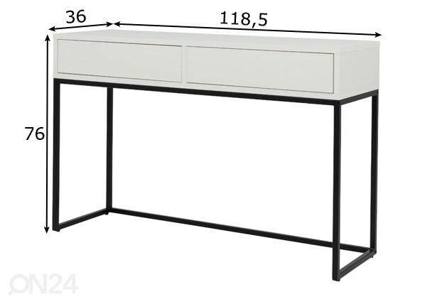 Tenzo консольный стол Lipp размеры