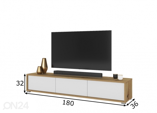 TV-alus 180 cm mõõdud