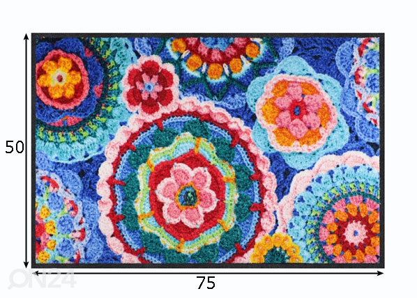 Uksematt Crochet 50x75 cm mõõdud