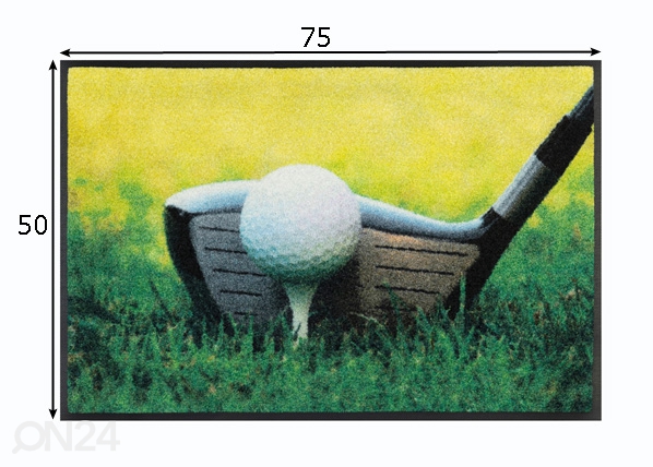 Uksematt Golf 50x75 cm mõõdud