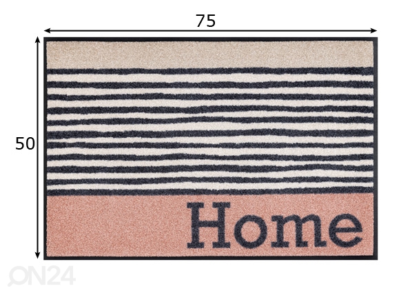 Uksematt Home Stripes 50x75 cm mõõdud