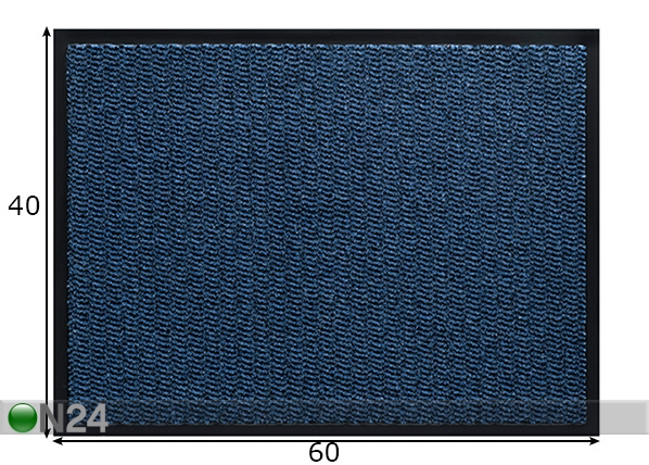 Uksematt Spectrum 40x60, sinine mõõdud