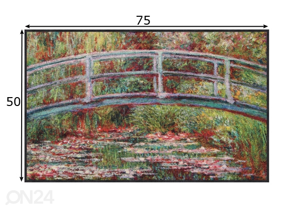 Vaip Bridge Water Lilies 50x75 cm mõõdud