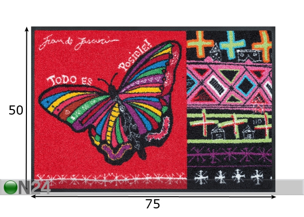 Vaip Butterfly Dreams 50x75 cm mõõdud