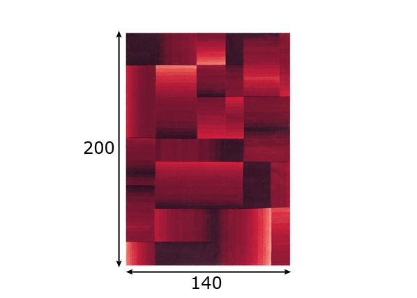 Vaip Coloured Cubes 140x200 cm mõõdud