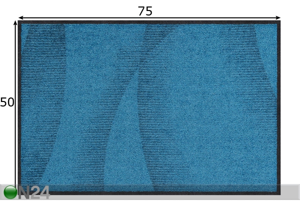 Vaip Dune aquamarine 50x75 cm mõõdud