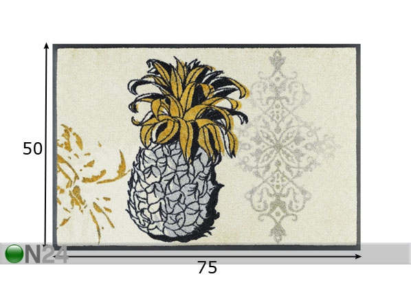 Vaip Golden Pineapple 50x75 cm mõõdud