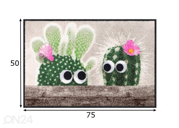 Vaip Kaktus Freunde 50x75 cm mõõdud