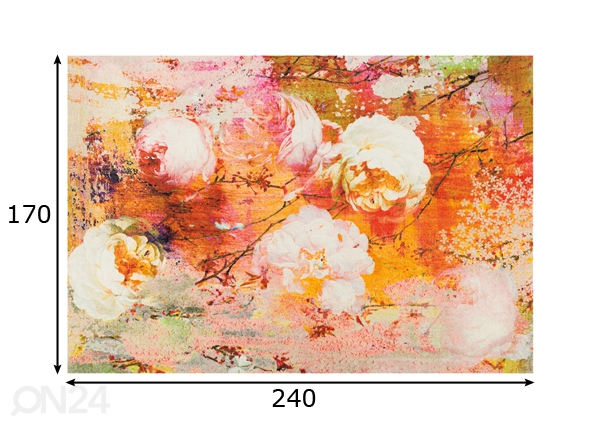 Vaip Loving Rose 170x240 cm mõõdud
