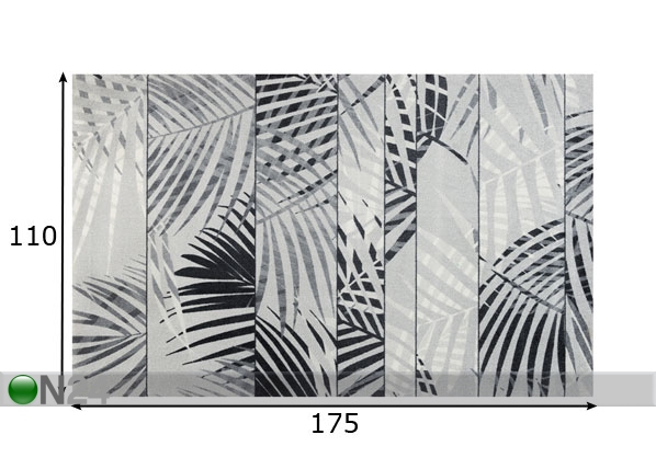 Vaip Palm Tree 110x175 cm mõõdud