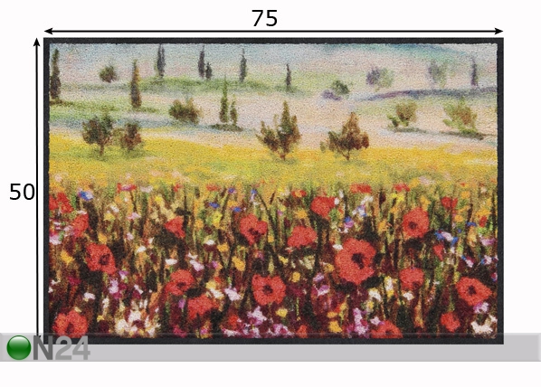 Vaip Poppy Field 50x75 cm mõõdud