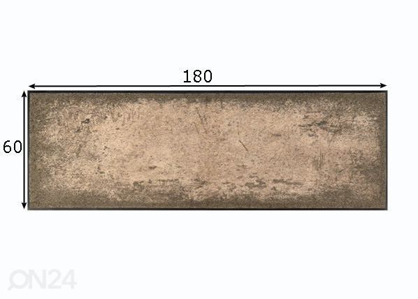 Vaip Shades of Brown 60x180 cm mõõdud