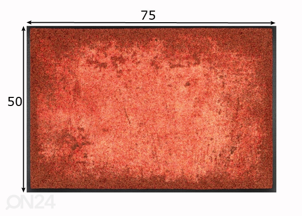 Vaip Shades of Red 50x75 cm mõõdud