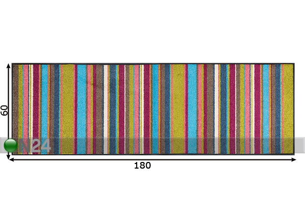 Vaip Stripes 60x180 cm mõõdud