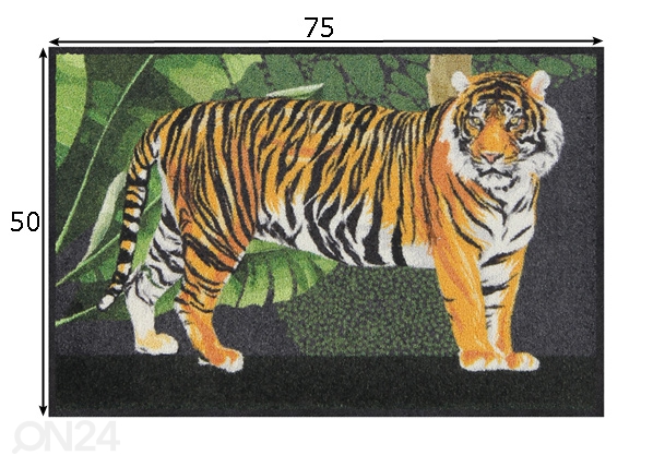 Vaip Tiger 50x75 cm mõõdud