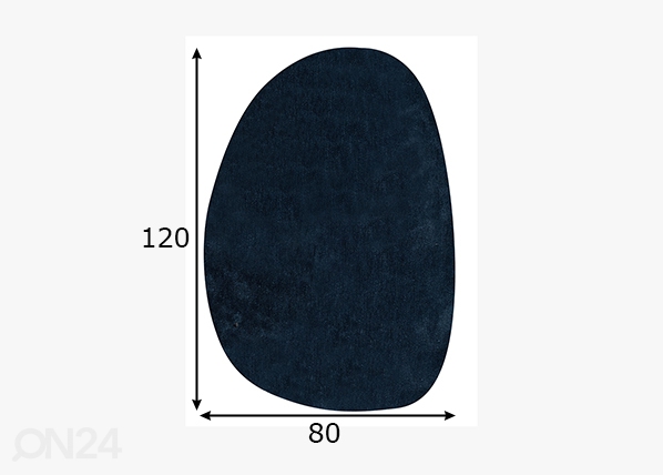 Vaip Tom Tailor Cozy Pebble, 80x120 cm petroolium mõõdud