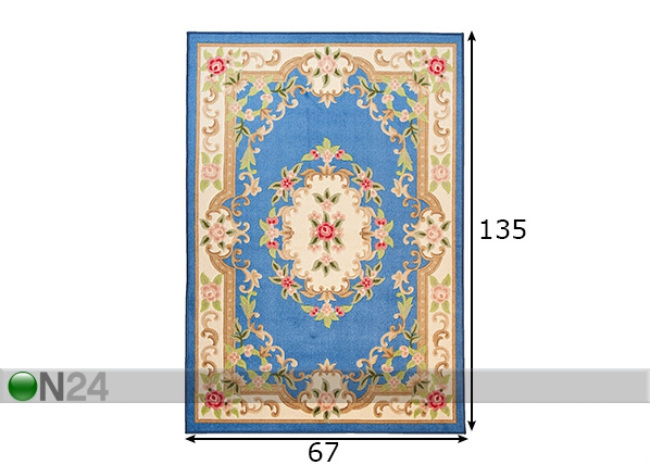 Vaip Versailles 67x135 cm mõõdud