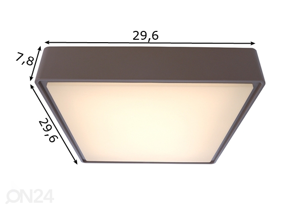 Välisvalgusti Quadra 16 W LED mõõdud