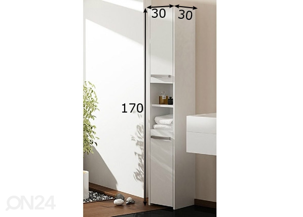 Vannitoakapp 30 cm mõõdud
