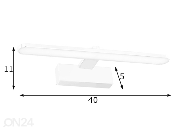 Vannitoavalgusti LED 8 W mõõdud