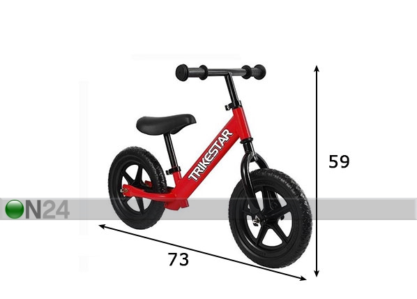 Балансировочный велосипед Trike размеры
