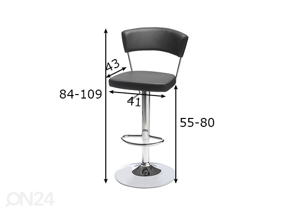 Барные стулья Preben 2 шт размеры