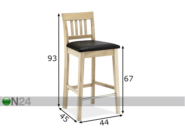 Барные стулья Texas 2 шт размеры