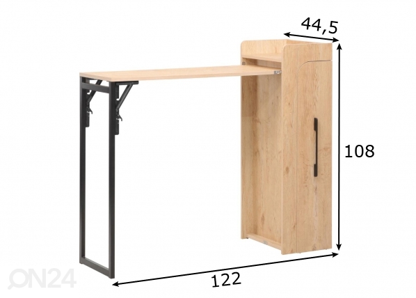Барный стол 122x44,5 cm размеры
