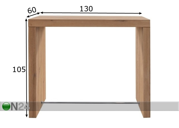 Барный стол Block размеры