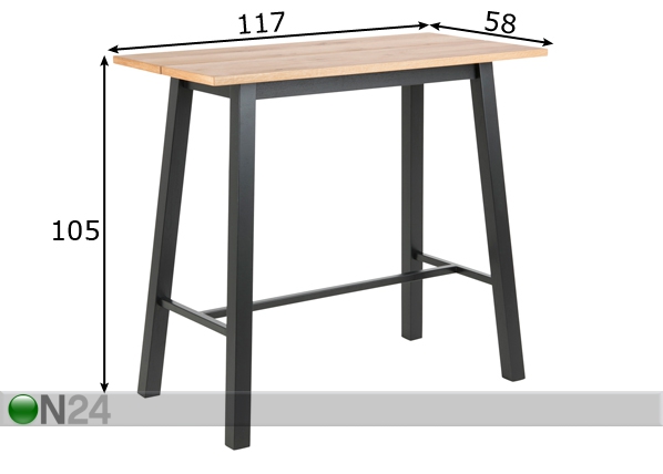 Барный стол Fally размеры