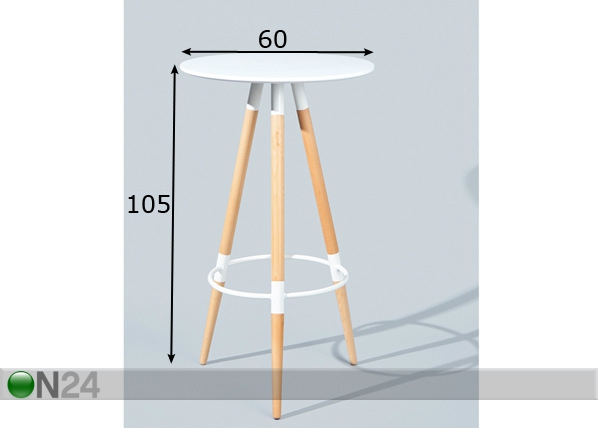 Барный стол Marten Ø 60 cm размеры