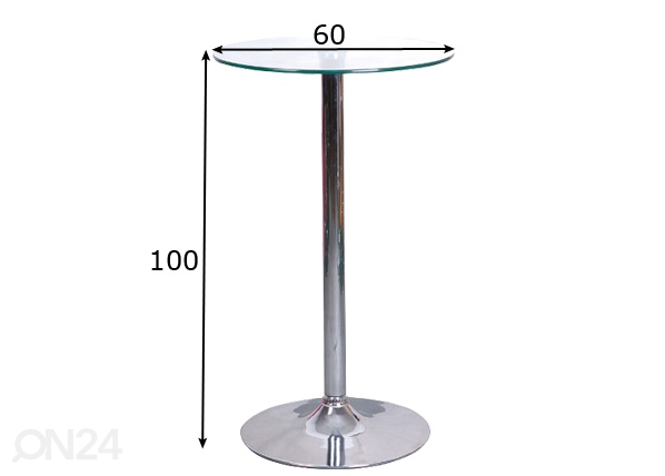 Барный стол Ø 60 cm размеры