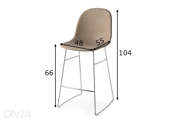 Барный стул Academy размеры
