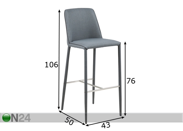 Барный стул Avanja размеры