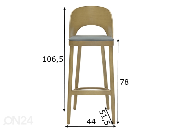Барный стул Avola размеры