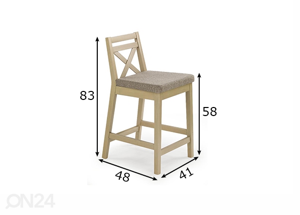 Барный стул Borys размеры