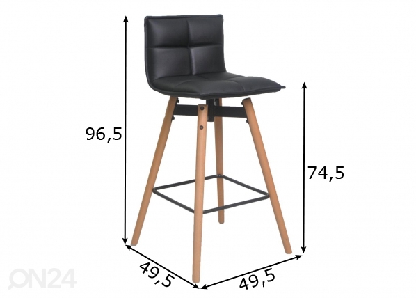Барный стул Prim размеры