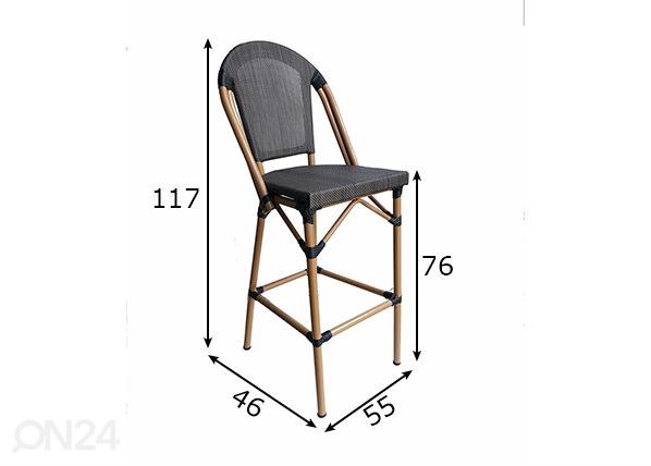 Барный стул Sit размеры
