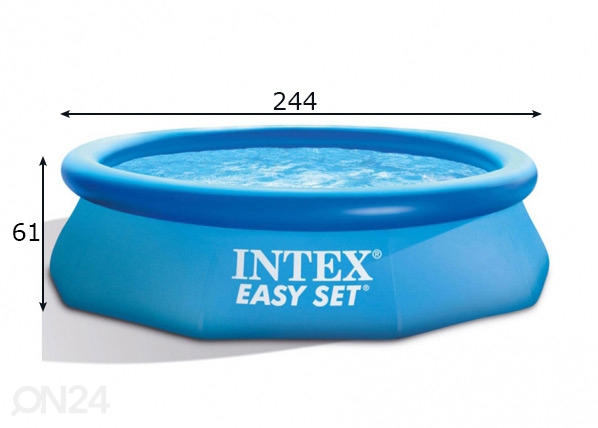 Бассейн с фильтровым насосом Intex Easy Set 305x61 cm размеры