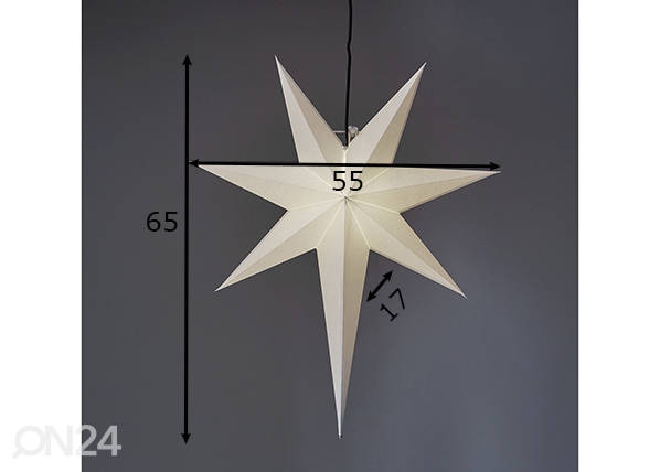 Бумажная звезда Frozen 65 cm, белый размеры