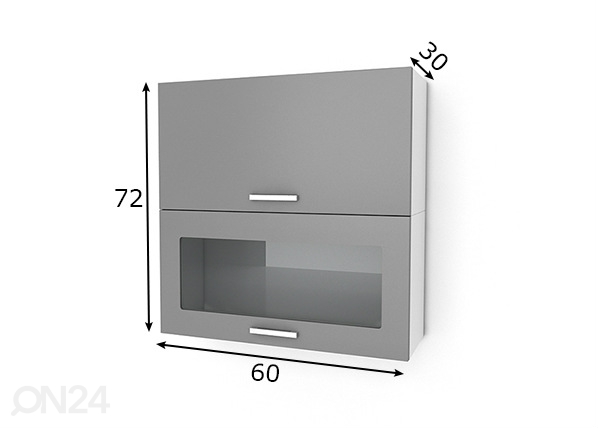 Верхний кухонный шкаф 60 cm размеры